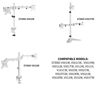 Picture of VIVO White Fully Adjustable Dual Monitor Arm for Desk Mount Stand, Double Monitor Arm for 2 Screens up to 27 inches, PT-SD-AM02AW