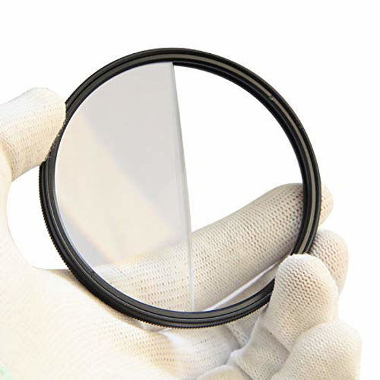 Picture of 77mm Split Diopter Filter, Camera Glass Filter Colorful Glass Prism, Changeable Foreground Magnifying Blur Filter Film and Television Split-Field Props SLR Photography Accessories