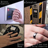 Picture of RFID 125khz Rewritable T5577 Chip Black Ceramic Smart Rewritable Ring for Clone TK4100/EM4100 Access Control and Hotel Entry Door Keycards (Black, US9#)