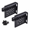Picture of KENUCO 19 Inch Vertical Ends Wall Mount Rack Wall Mountable Server Rack w/Hardware Black (4U)