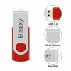 Picture of USB Flash Drive 32GB, Bosexy Thumb Drive Memory Stick Swivel Design with Led Indicator, Black/Green/Red/Orange/Purple (5PCS, 32G Each, Mix Color)