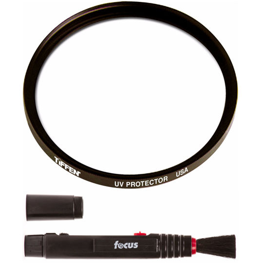 Picture of Tiffen 82mm UV Protector Lens Filter Bundle with Lens Cleaning Pen (2 Items)