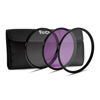 Picture of Focus Camera 55 mm 3-Piece Camera Lens Filter Kit with UV, CPL & FL-D - UltraViolet, Circular Polarizer/Linear, and Fluorescent Light - Daylight Filter