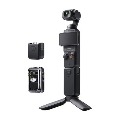 Picture of Kiorafoto Anti-Scratch Anti-Wear Camera Body Skin Cover Protector Film for DJI Osmo Pocket 3 Body Protective Decoration Sticker - Black