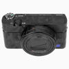 Picture of Kiorafoto Anti-Scratch Camera Body Cover Sticker Protector for Sony RX100 Mark VII RX100M7 Only, Camera Protection Decorative Stickers, Anti-Slide Grip Holder Skin Guard Shield - Shadow Black
