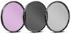 Picture of 52MM 7PC Filter Set for NIKKOR AF-S DX 35mm f/1.8G Lens, Z 40mm f/2, Canon EOS R10 with 18-45mm, EF-S 24mm f/2.8 Lens - Includes 3 PC Filter Kit (UV-CPL-FLD) and 4PC Close Up Filter Set (+1+2+4+10)