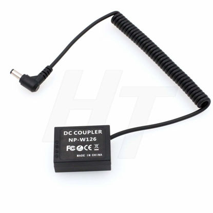 Picture of HangTon NP-W126 DC Coupler Dummy Battery for Fuji X-T1, X-T2, X-T3, FinePix, X-A5, X-H1, X-A10, X100F, X-T10, X-T20, X-T30, X-Pro1, X-Pro2, 30EXR, X-E2, X-E2S, 1 X-M1