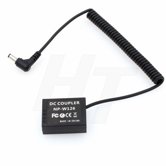 Picture of HangTon NP-W126 DC Coupler Dummy Battery for Fuji X-T1, X-T2, X-T3, FinePix, X-A5, X-H1, X-A10, X100F, X-T10, X-T20, X-T30, X-Pro1, X-Pro2, 30EXR, X-E2, X-E2S, 1 X-M1