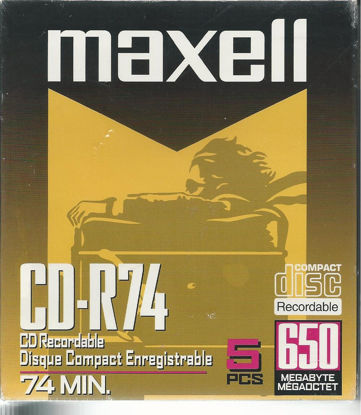 Picture of Maxell Digital Media CD-R 74-Minute (5-Pack)