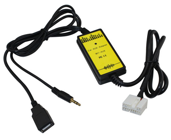 Picture of YONGJIANGXIA USB Aux Interface Adapter Charge Cable Compatible with Honda Accord 2003-2011 CRV 2005-2011 Pilot 2006-2011 Odyssey 2005-2011 Element 2003-2011 Civic 2006-2011 Ridgeline 2006-2011 City