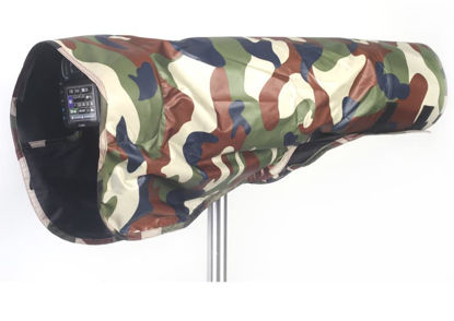 Picture of Camera Rain Cover Raincoat Protector for Tele Photo Lens Rain Cover/Lens Raincoat Camo Guns Clothing Waterproof for Canon Nikon Pentax Sony (M)