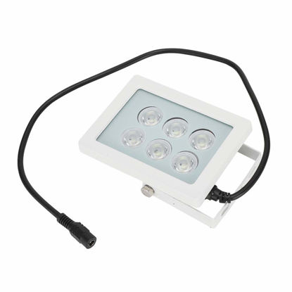 Picture of DC12V IR Illuminator, Infrared Illuminator, 6 LEDs IR Illuminator for Night Vision, Infrared Light for CCTV Security Camera, IP66 Waterproof, White