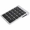 Picture of Sanpyl Wireless Number Pad, Mini Portable USB 2.4G Numeric Keypad 22 Keys Ultra Slim Keypad for Notebook Plug and Play(Silver Black)
