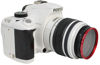 Picture of NinoLite UV Filter 58mm Red Frame Camera Lens Protection Structure Allows Lens Cap to Mount Over Filter