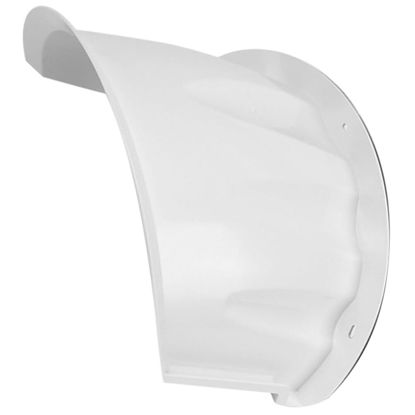 Picture of Veemoon Outdoor Camera Cover Plastic Camera Shield Monitor Rain Cover White Plastic Security Camera Cover Outdoor Camera Protective Roof Sun Shade Cover