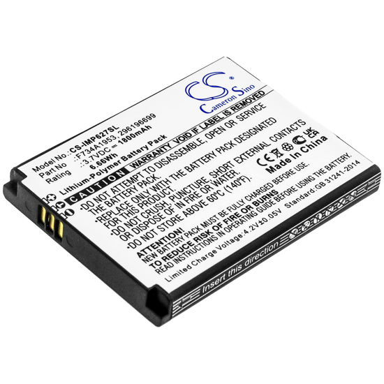 Picture of Enyuly 3.7V F734A1953 296196699 1800mAh Replacement Battery for Ingenico IMP657 IMP627-USBLU01A iSMP4 IMP627 IMP657-USJRS01A