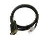 Picture of CompuCablePlusUSA Best Industrial Serial HD DB15 High Density D-Sub 15 Pin RS232 Serial Cable with Bare Wire - 28 AWG with Black PVC Jacket (Female, 5 ft)