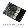 Picture of Lizusidtsy 2.5 Inch 4 TF to SATA Adapter Card, Self-Made SSD Solid State Drive, for Micro-SD to SATA Group Card, Black, 500197605