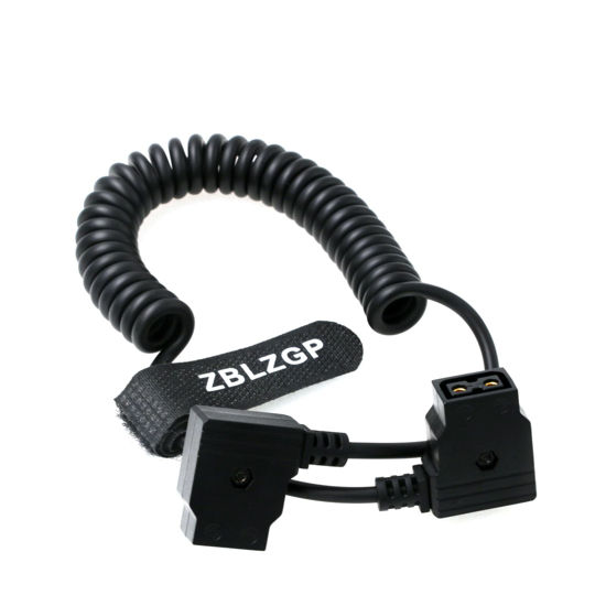 Picture of ZBLZGP D-Tap 2 Pin Female to Female P-Tap Extension Battery Power Cable for IDX Anton-Bauer V-Mount Battery Gold Mount ARRI Red Camera