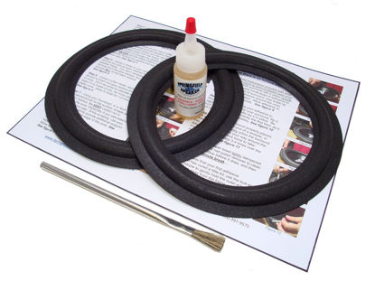Picture of Acoustic Research 8" Speaker Foam Surround Edge Repair Kit - 2 Speaker Kit - Fits Acoustic Research AR 4, 6, 7, 8, 8E, AR9 (mid), 10, 15, 16, 17, AR18, AR18B, 20, 25, 35, 90, 93, 94, 162, Many More