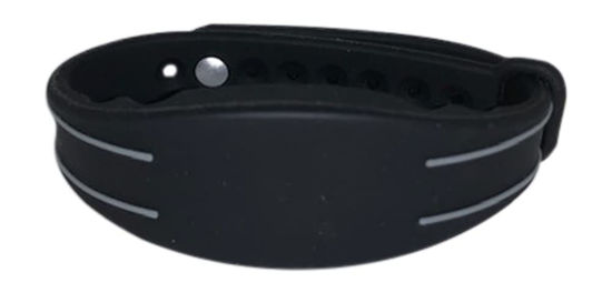 Picture of 5 - 26 Bit H10301 125 KHz Proximity Wristbands Black Adjustable AuthorizID Wiegand Waterproof Compatible w/ 1386 1326 7610 1586 1391 1346. Works with Most Access Control Systems. Free tech Support