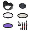 Picture of SR8 58mm Camera Bundle Lens Hood Cap UV CPL FLD Filter Brush Compatible with Canon LEGRIA VIXIA HF G40 G30 G25 G21 G20 G10 GX10 Camcorder