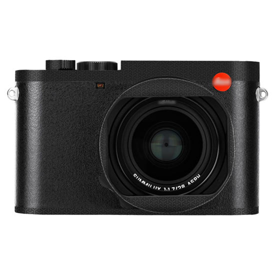 Picture of Q3 Camera Body Skin, Anti-Scratch Anti-Wear Camera Body Skin Cover Protector Film for Leica Q3 Digital Camera Protective Decoration Sticker - Woven Black