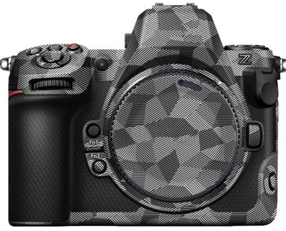 Picture of Kiorafoto Anti-Scratch Anti-Wear Camera Skin Cover Protector Film for Nikon Z 8 Z8 FX-Format Mirrorless Camera Body Protective Decoration Sticker - Light Gray Geometric