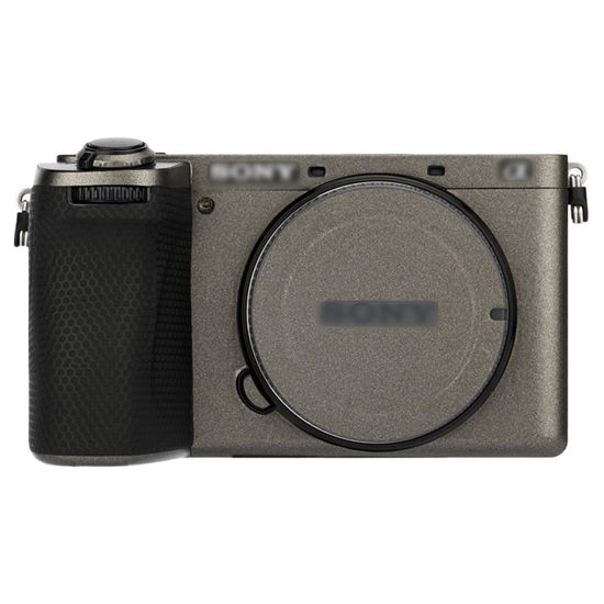 Picture of Kiorafoto A6700 Camera Body Skin, Anti-Scratch Anti-Wear Camera Body Skin Cover Protector Film for Sony Alpha A6700 Camera Protective Decoration Sticker - Dark Golden Gray