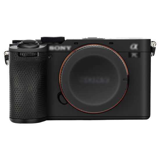 Picture of A7CII A7CR Camera Body Skin, Anti-Scratch Anti-Wear Camera Body Skin Cover Protector Film for Sony Alpha A7CII A7CR Camera Protective Decoration Sticker - Black