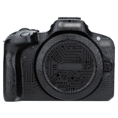 Picture of EOS R50 Skin，Anti-Scratch Anti-Wear Camera Cover Protector Sticker for Canon EOS R50 Mirrorless Camera Body Protective Film Protection - Circuit Board Black