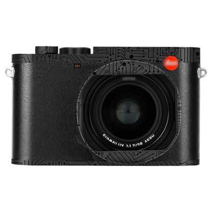 Picture of Q3 Camera Body Skin, Anti-Scratch Anti-Wear Camera Body Skin Cover Protector Film for Leica Q3 Digital Camera Protective Decoration Sticker - Circuit Board Black