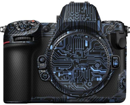 Picture of Kiorafoto Anti-Scratch Anti-Wear Camera Skin Cover Protector Film for Nikon Z 8 Z8 FX-Format Mirrorless Camera Body Protective Decoration Sticker - Circuit Board Blue