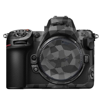 Picture of Kiorafoto Anti-Scratch Anti-Wear Camera Skin Cover Protector Film for Nikon Z 8 Z8 FX-Format Mirrorless Camera Body Protective Decoration Sticker - Dark Gray Geometric