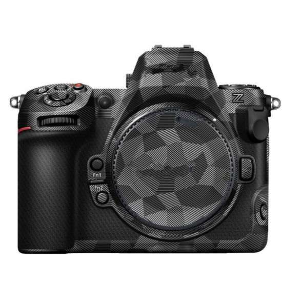 Picture of Kiorafoto Anti-Scratch Anti-Wear Camera Skin Cover Protector Film for Nikon Z 8 Z8 FX-Format Mirrorless Camera Body Protective Decoration Sticker - Dark Gray Geometric