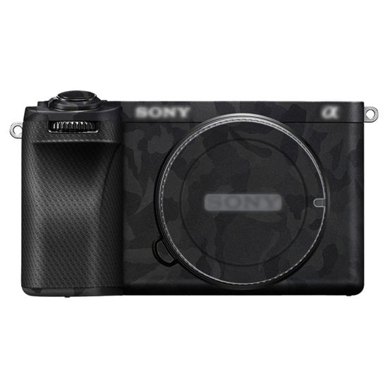 Picture of Kiorafoto A6700 Camera Body Skin, Anti-Scratch Anti-Wear Camera Body Skin Cover Protector Film for Sony Alpha A6700 Camera Protective Decoration Sticker - Shadow Black
