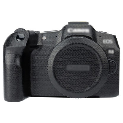 Picture of EOS R8 Skin，Anti-Scratch Anti-Wear Camera Cover Protector Sticker for Canon EOS R8 Full-Frame Mirrorless Camera Body Protective Film Protection - Woven Black