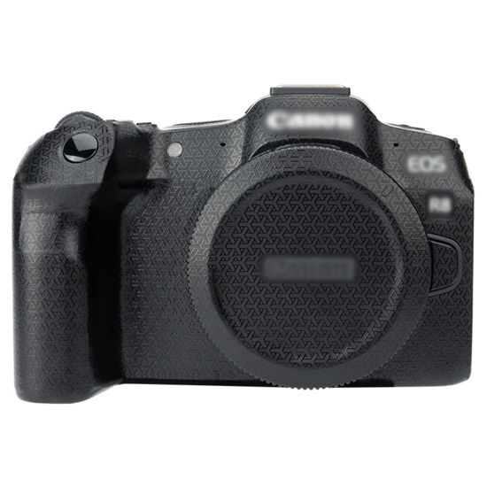 Picture of EOS R8 Skin，Anti-Scratch Anti-Wear Camera Cover Protector Sticker for Canon EOS R8 Full-Frame Mirrorless Camera Body Protective Film Protection - Woven Black