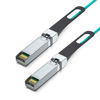 Picture of 10G SFP+ AOC Cable - 10GbE SFP+ to SFP+ Active Optical Fiber Cable, OM3 MMF Direct-Attach Fiber Assemblies with SFP+ connectors for Cisco SFP-10G-AOC3M, Ubiquiti UniFi, Supermicro, Mikrotik, 3-Meter