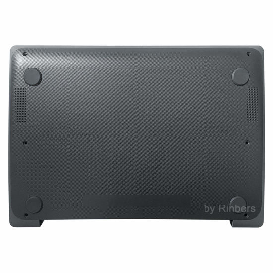 Picture of Rinbers Laptop Lower Bottom Case Base Cover Enclosure Chassis with Rubber Feet for HP Chromebook 11 11A G8 EE TPN-Q232 L89764-001