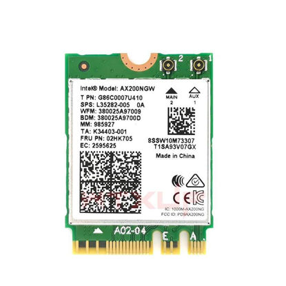 Picture of HighZer0 Electronics Intel Dual Band Wireless AX200NGW - WiFi 6 AX200 WiFi Adapter - 2.4GHz 574Mbps/5GHz 2.4Gbps - 802.11AX Network Card - Bluetooth5.0 Wireless Network Adapter