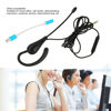 Picture of Single Ear Headset with Microphone, Wired One Ear Earphone, Noise Cancelling Lightweight Headset for Call Center Office (Type-C)