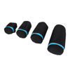 Picture of Fydun 4Pcs DSLR Camera Lens Pouch Neoprene Waterproof Camera Lens Bag Lens Bag Case with Zipper Metal Buckle