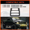 Picture of ECOTRIC High Grade Double DIN Stereo Dash Kit Compatible with 2002-2005 Dodge Ram 1500 2500 3500 Pickup Black Without Wiring Harness