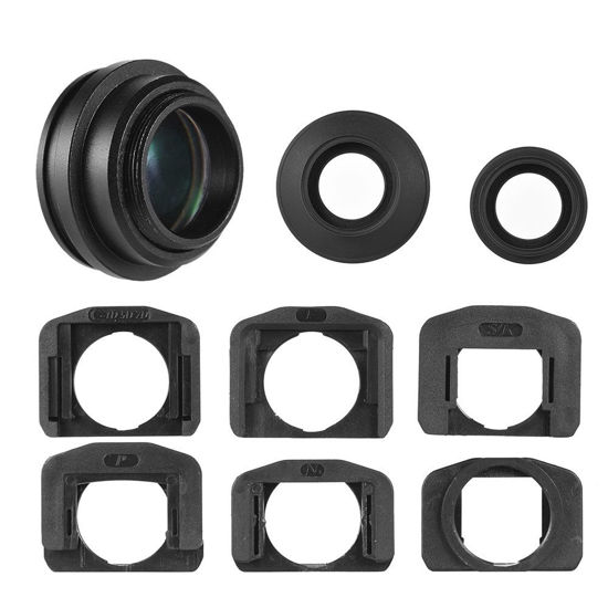 Picture of Andoer 1.51X Fixed Focus Viewfinder Eyepiece Eyecup Magnifier Compatible with Canon Nikon Sony Pentax Olympus Fujifilm Samsung Sigma Minoltaz DSLR Camera w/ 2 Eyepatch
