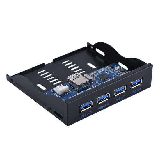 Pannello anteriore floppy USB 2.0 a 4 porte, pannello anteriore floppy USB 2.0 3.5 '' HUB da 9 pin a 4 interfaccia USB 2.0 HUB per computer desktop