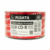 Picture of 100 Pack Ridata CD-R 52X 700MB 80Min White Inkjet Hub Printable Blank Media Recordable Disc