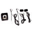 Picture of ZEZEFUFU Portable Audio Wired Headset Motorcycle Intercom Host with Headphones Kit Helmet Earphone