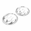 Picture of GZYF Motorcycle Flame Style Speaker Accent Trims Compatible with Harley Electra Glide FLHT 1996-2013, Street Glide FLHX 2006-2013, Trike FLHTCUTG FLHXXX 2009-2013, Chrome