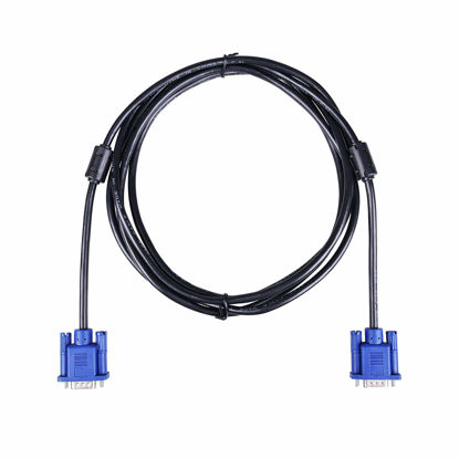Picture of VGA-to-VGA Cable Male to Male, Standard 15-Pin Computer Monitor Cable Connectors for Projectors, HDTVs, Displays (9.8ft)